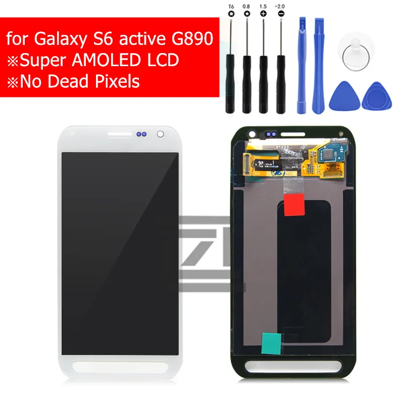 ЖК дисплей с сенсорным экраном и дигитайзером в сборе для Samsung Galaxy S6 active G890