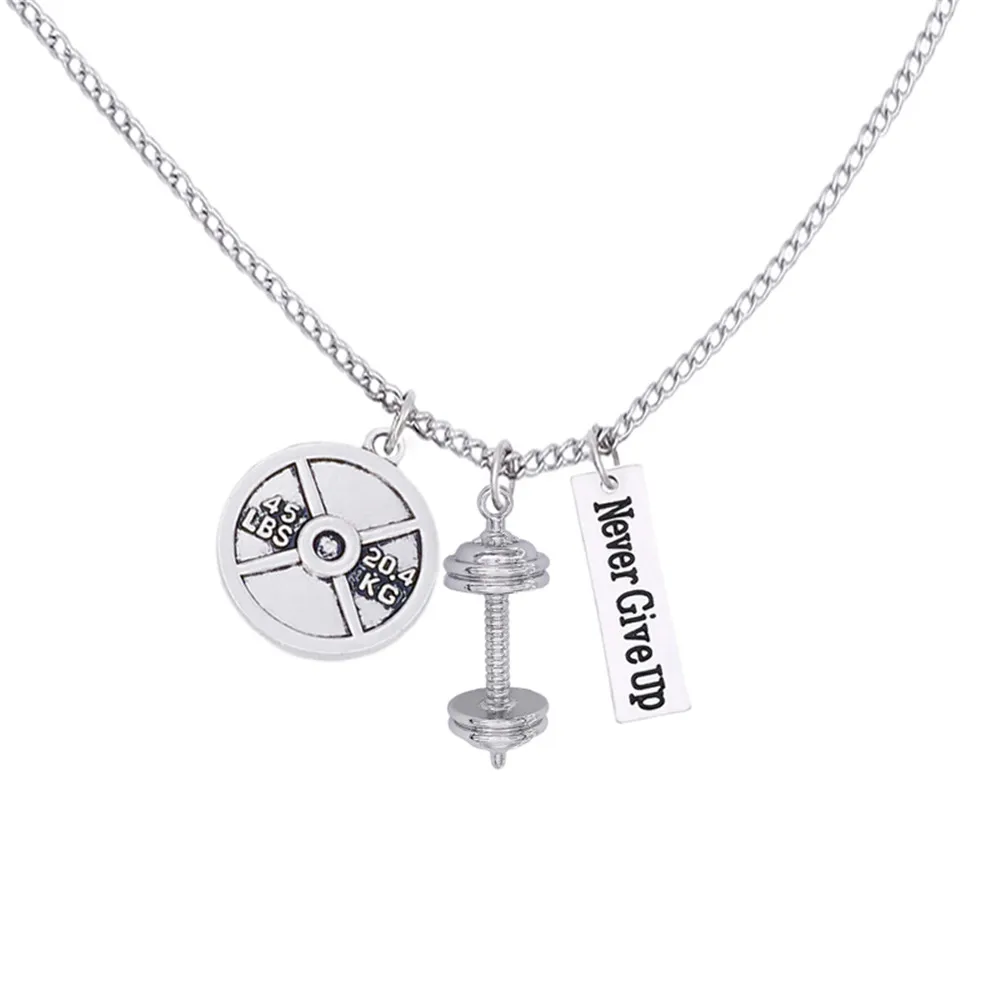 Inspire Gym Sports 45 LBS Weight Plate Barbells Never Give Up Stamped