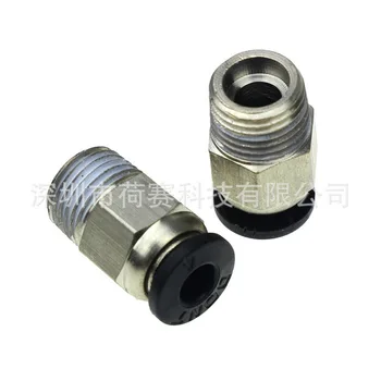 

2000pcs Push In Quick Release Fitting Connector 3D Printer Tube Connectors For 3D-V6 PC4-M10 Straight Teflon Tube