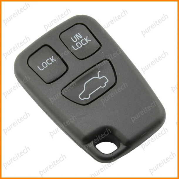 

PREISEI 10pieces/lot No Logo 3 Buttons Car Remote Control Keyless Shells Fob For Volvo Key Replace