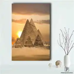 Пользовательские pyramids_egypt-(1) постер принт ткани плакат печати шелковой ткани Room Decor плакат #181018-6-105