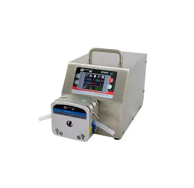 

WT600F aluminium 2x KZ25L Head Big High Flow Industrial Lab Intelligent Dispensing Peristaltic Dosing liquid 0.25~6000 ml/min