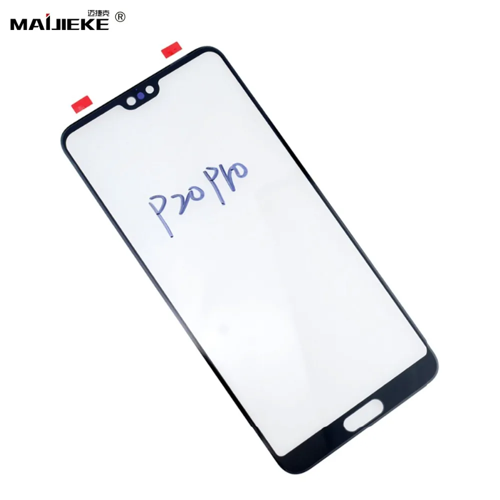 Черный Оригинальный ЖК экран стеклянный объектив для Huawei P30 Pro lite P20 переднее