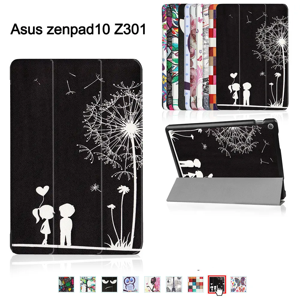 

Leather Cover case for ASUS Zenpad 10 Z301MLF Z301ML Z301 10.1" Tablet(2017 new release) with triangle stand magnetic cover