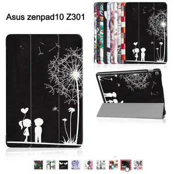 

Leather Cover case for ASUS Zenpad 10 Z301MLF Z301ML Z301 10.1" Tablet(2017 new release) with triangle stand magnetic cover