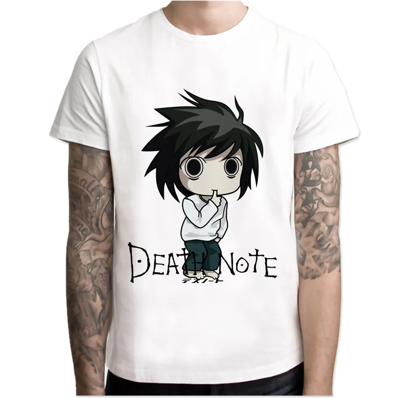 Death Note 2017 Fashion Short T Shirt Printed Funny T Shirt Men Tops 