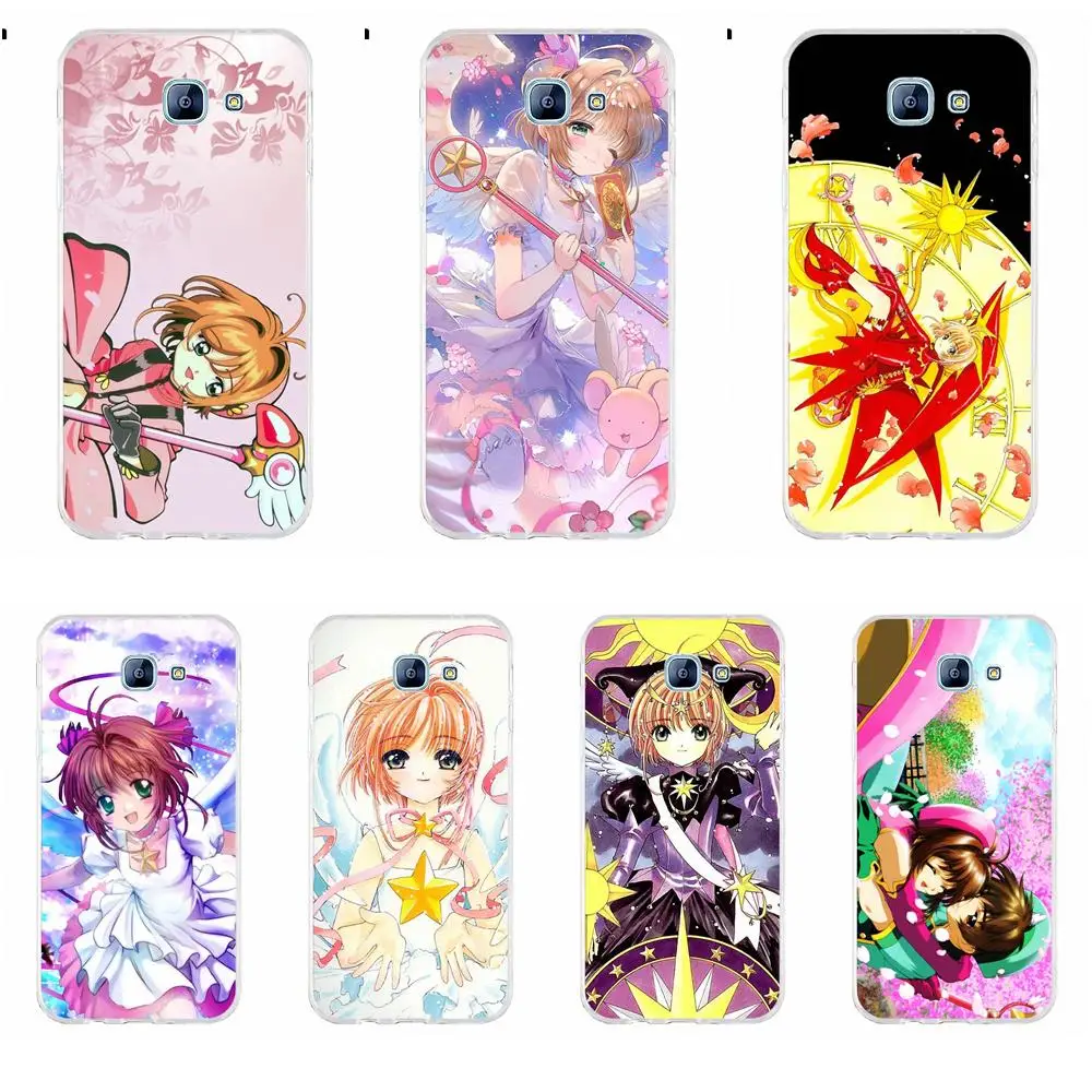 

Perciron Soft Phone Cover Case For Samsung Galaxy A3 A5 A7 J1 J2 J3 J5 J7 2015 2016 2017 Sakura Card Captor Cardcaptor