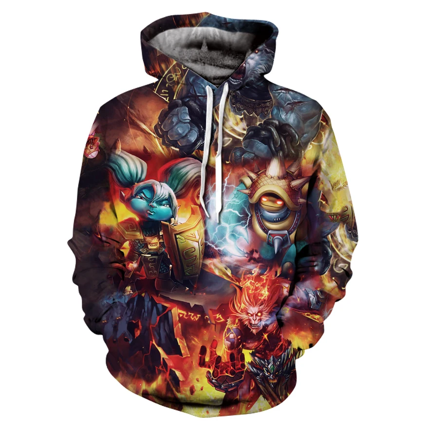 Новые толстовки league of legends мужские и женские свитера фирменная одежда 3D классные