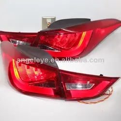 Для Hyundai Avante I35 Elantra светодиодные задние лампы 2011-2014 год BMW Стиль красный, белый Цвет yz