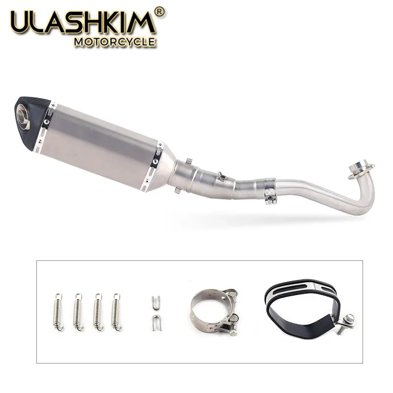

Motorcycle Full System Exhaust Muffler Escape Middle Link Pipe Slip On For yamaha XMAX300 XMAX250 XMAX400 2017 2018