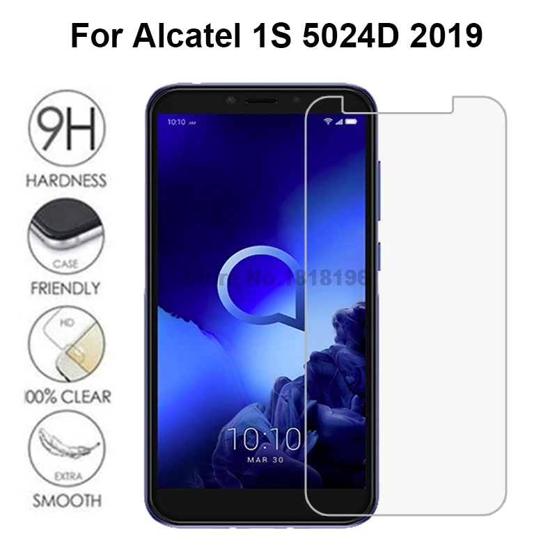 Закаленное стекло для Alcatel 1 S 2019 Защитная пленка экрана 5024D 5024Y 5024K 5024 D Y 5