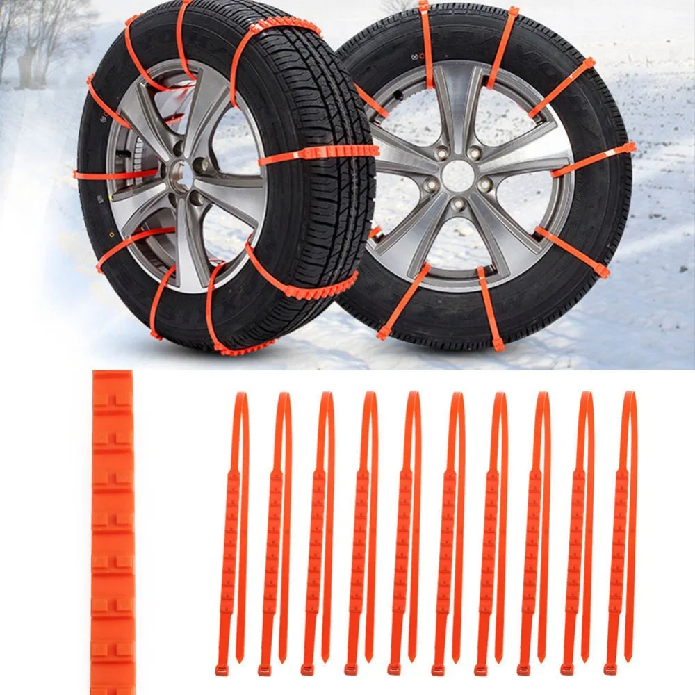 

Free delivery 10 Pcs Winter Anti-skid Chains for Car Snow Wheel Tyre Thickened Tire Tendon Car Styling New