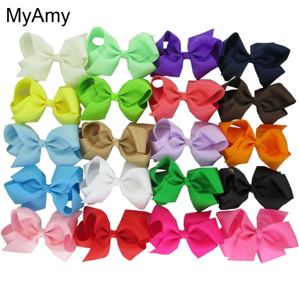 MyAmy Free Shipping 300pcs/lot 4.5'' hair bows WITH alligator hair