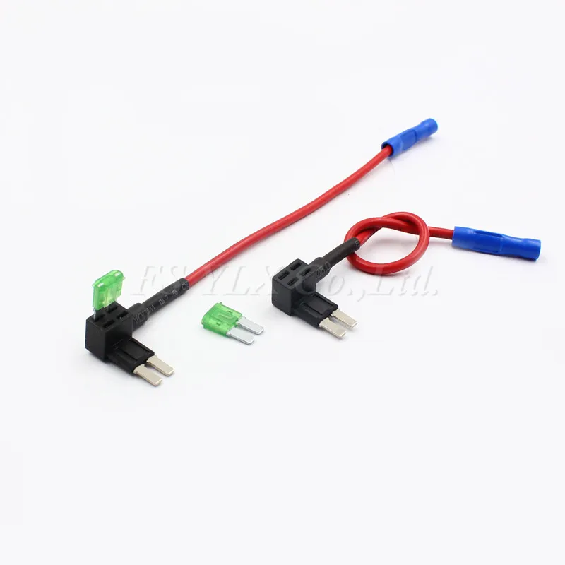 Micro Blade ATM Fuse Tap Adapter Dual Circuit Wire Adapter Holder Electronic Device 2pcs For Car Truck Boat Auto