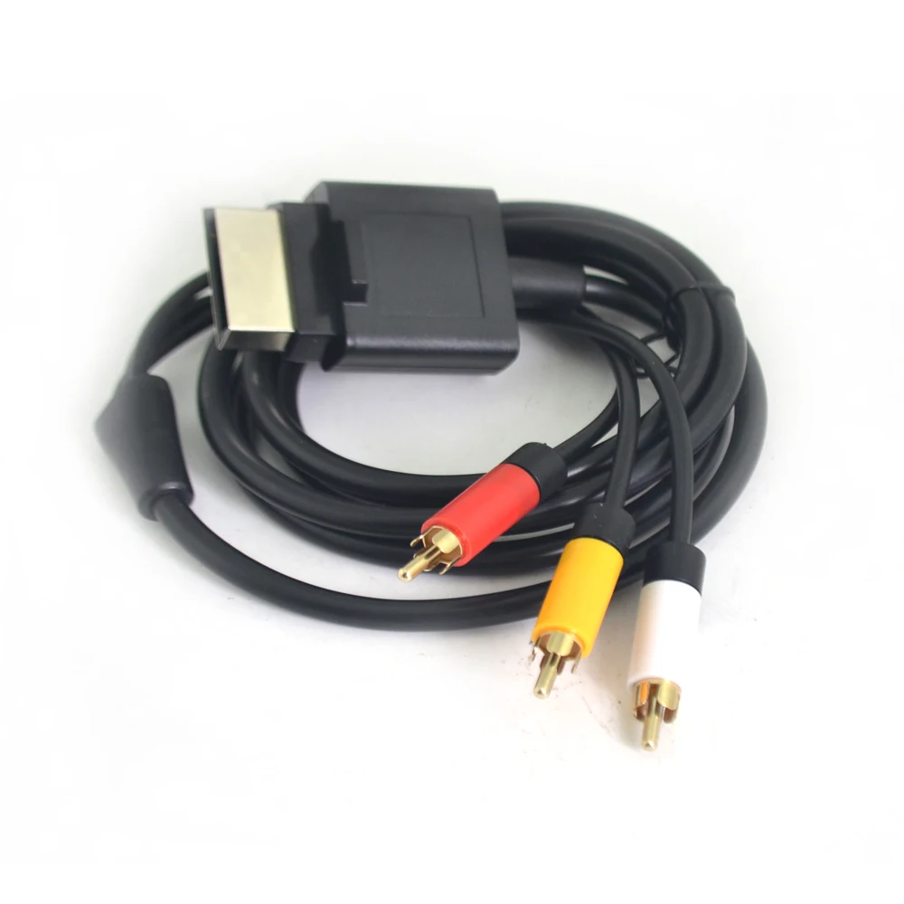 Vídeo para Xbox Magro para Xbox m de Áudio Novo Vídeo av Rca Cabo Composto 360 10 Pçs 2020 1.8
