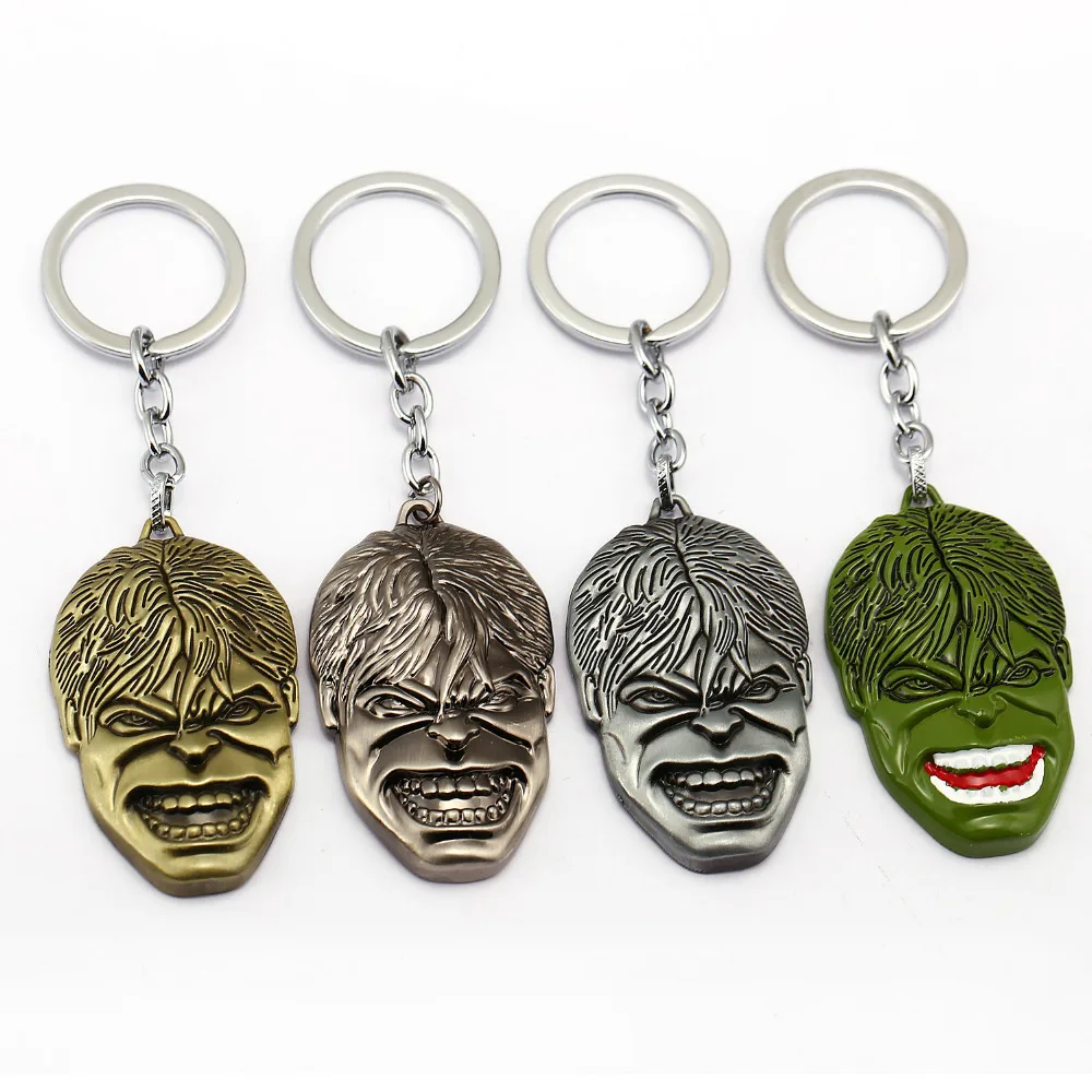 Marvel Hulk Metal Key Chain Pendant Super Hero The Avengers Key Chains