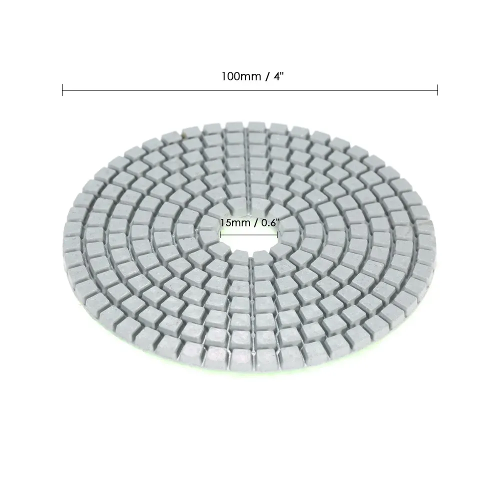 11 шт. 4 "абразивные инструменты Diamond влажной полировки шлифовальные диск Dremel интимные аксессуары + 1 бэк Pad для гранит, мрамор, камень