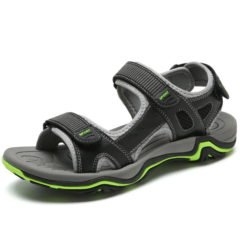 

New Summer Leather Sandals Men's Beach Shoes Casual Shoes Sports Outdoor Cool Shoes Non-slip Tide