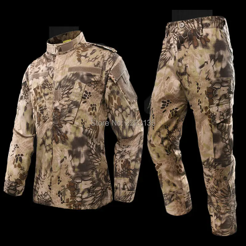 Tactical US Army Camouflage Combat Uniform Men BDU Multicam Camo