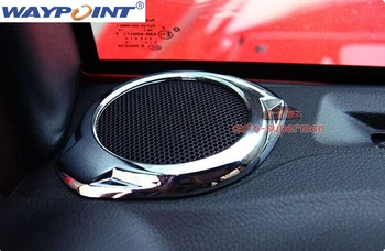 

Chrome Dashboard Sound speaker cover trim frame For Jeep Wrangler JK 2015 2016
