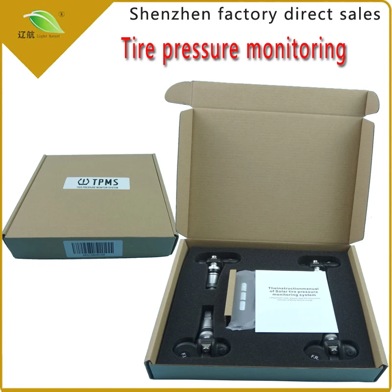 

Light heart Solar TPMS Car Tire Pressure Alarm Monitor System Display 4 Internal / External Sensor Temperature Warning