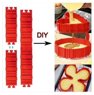 4 шт/партия новые силиконовые приспособления для выпечки формы торта дизайн ваших тортов любой формы Волшебные полоски для запкания DIY Инструменты для торта кухня аксессуары