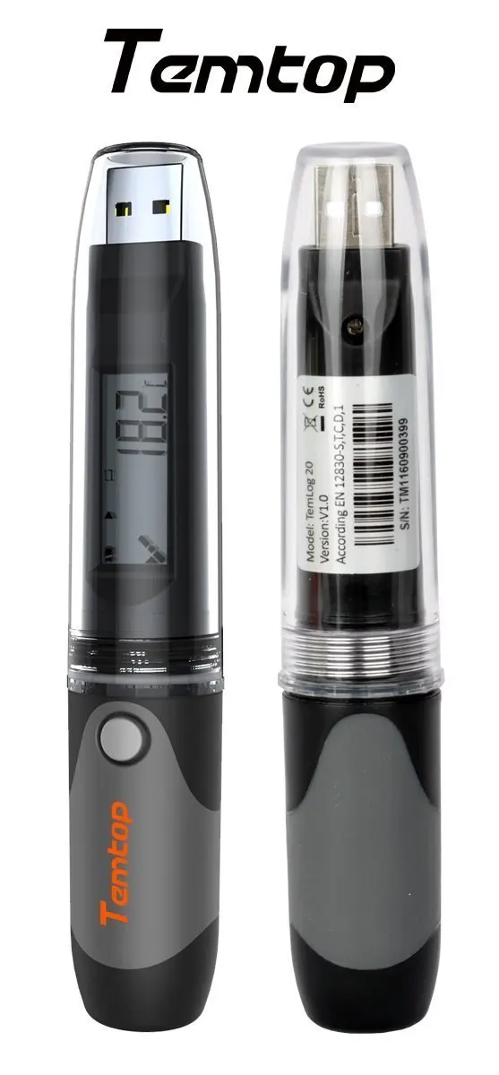 

Temtop TemLog20 PDF Waterproof Temperature Data Logger USB Model 32000 Points - Official Brand - 2 Years Quality Guarantee