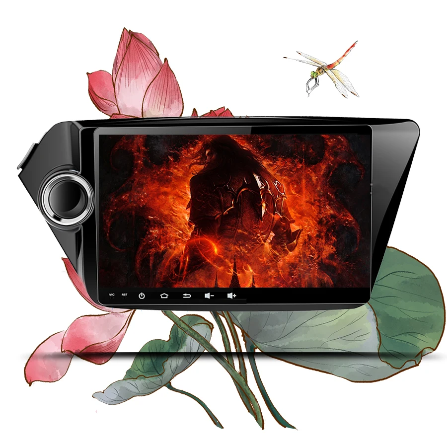 Clearance Android 9.1 Car dvd video music Player built-in gps navi 3/4G wifi tape recorder map For Kia k2 RIO 2010 2011 2012 2013 2014 15 3