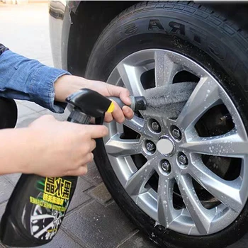 

Car Tire Rim Brush Sponge Washing Cleaner Plastic Long Handle Wheel Brush Vehicle Washing Tool Soft Bristles Clean Wheel Tire