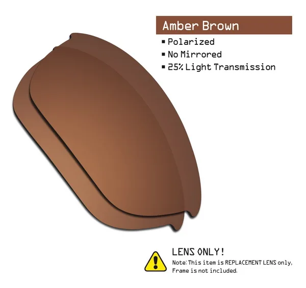 Дропшиппинг SmartVLT замена линз поляризационные для солнцезащитных очков оакли Половина Куртка 2,0-несколько пар упакованы - Цвет линз: Amber Brown