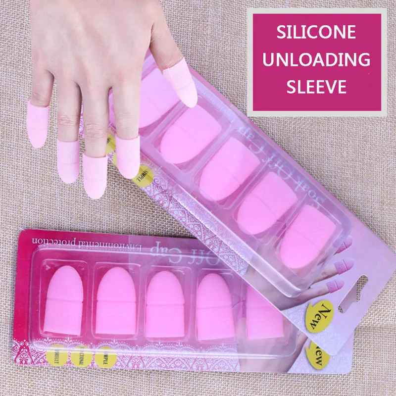 

New Nail Polish Special Demolition Set Of Light Therapy Unloading Silicone 5 Loaded Girls Nail Tools Nail Polish Remover