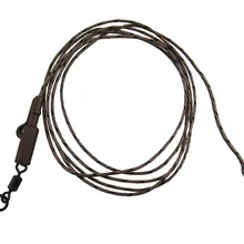 2 X Высококачественный зажим контакта с Flexi кольцевой шарнир-leadcore лидеры с превосходными анти-запутывающимися свойствами Карп линии для рыбалки