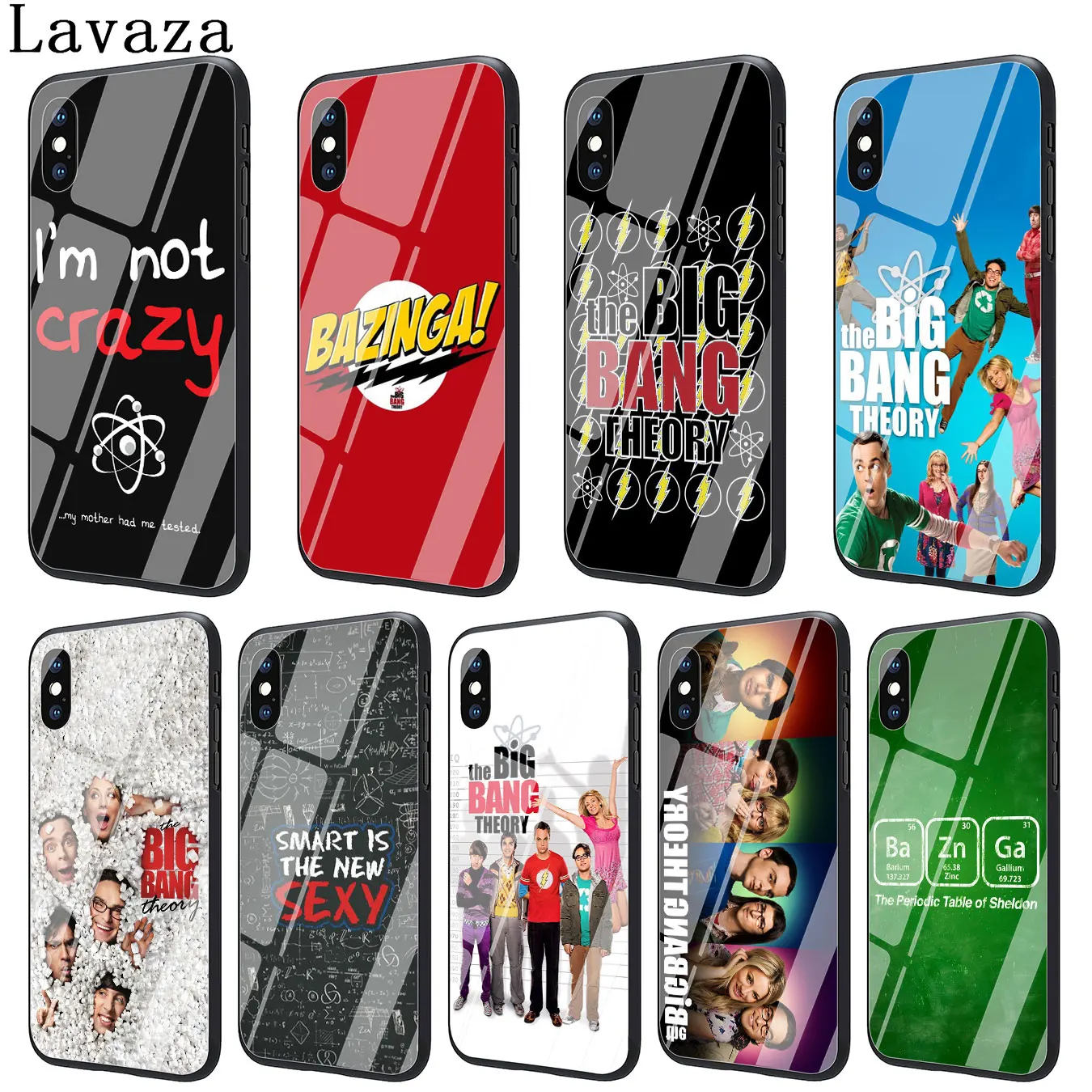 

Lavaza The Big Bang Theory Sheldon Tempered Glass Phone Cover Case for Apple iPhone XR X XS Max 8 7 6 6S Plus 5 5S SE 10 Cases