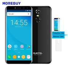 OUKITEL C8 Smartphone MT6580A Quad Core 2G RAM 16G RAM 5.5″HD 18:9 Android 7.0 Fingerprint Mobile Phone 13.0MP 3000mAh WCDMA