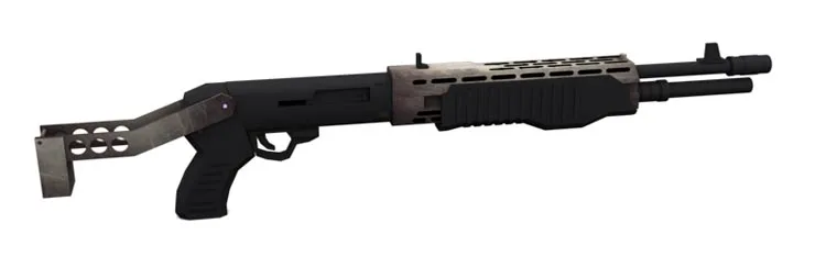 Spas-12 Violent Scrap Sheet-paper Model Weapons And Firearms