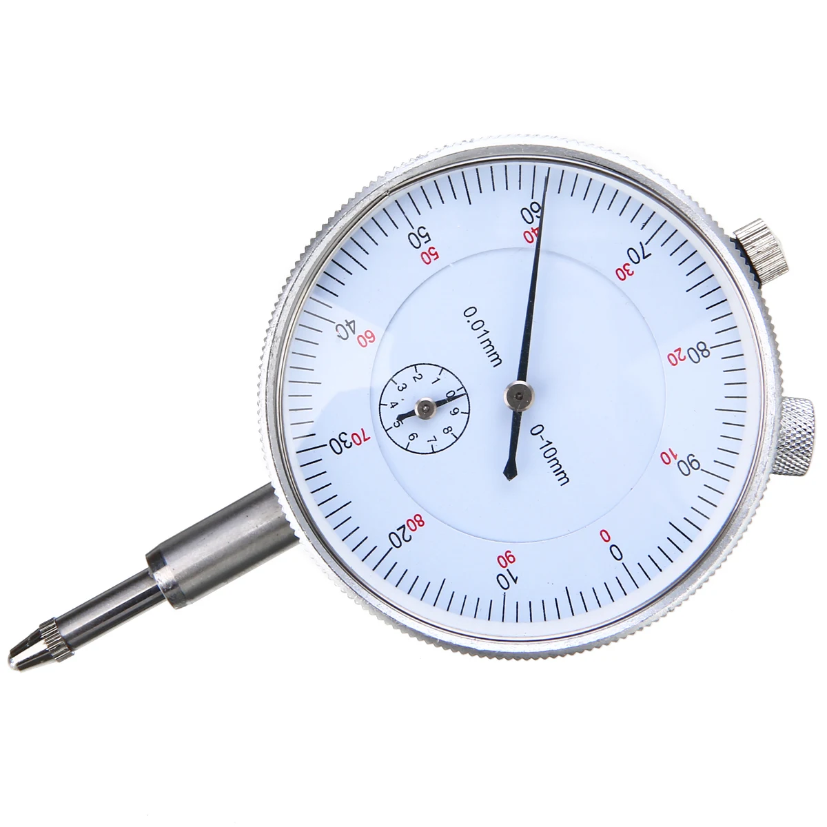 1pc 0.01mm Accuracy Indicator Gauge 55mm Diameter Dial Indicator Measurement Instrument Tool 0-10mm Measure Range