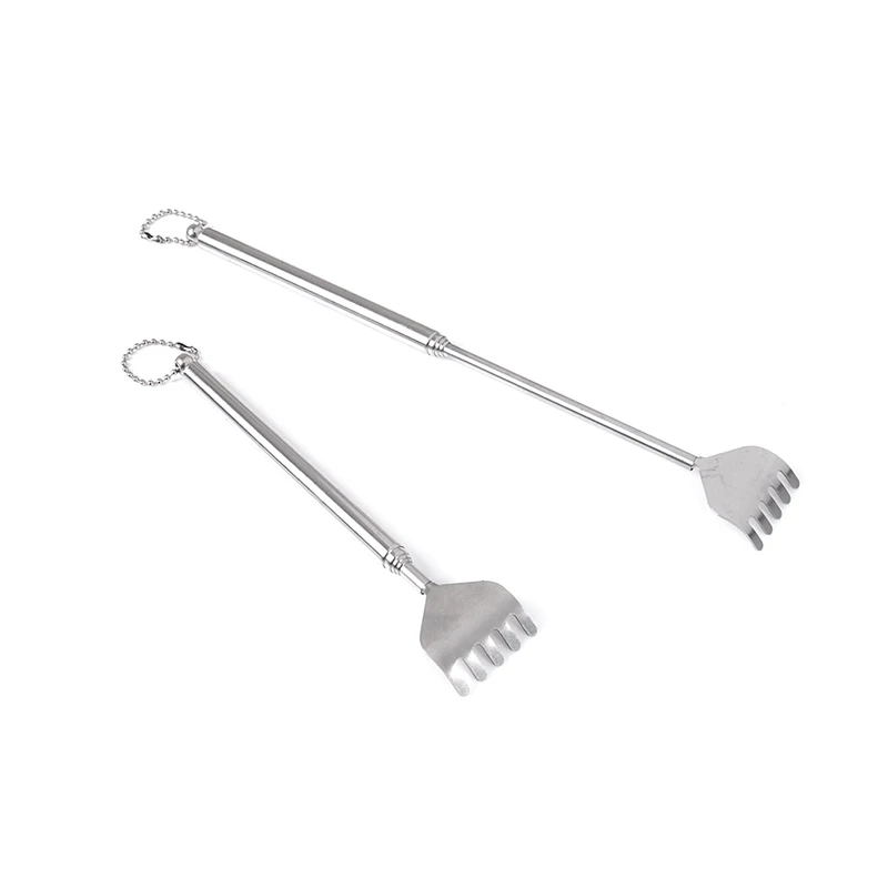1PC Stainless Steel Telescopic Back Scratcher Itch Scratch Massage Tool Portable Adjustable Size Pen ClipTelescopic