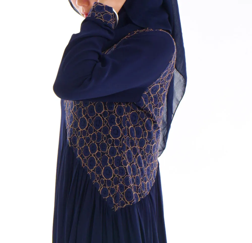 Модное мусульманское кружевное платье Abaya мусульманская одежда для женщин Jilbab