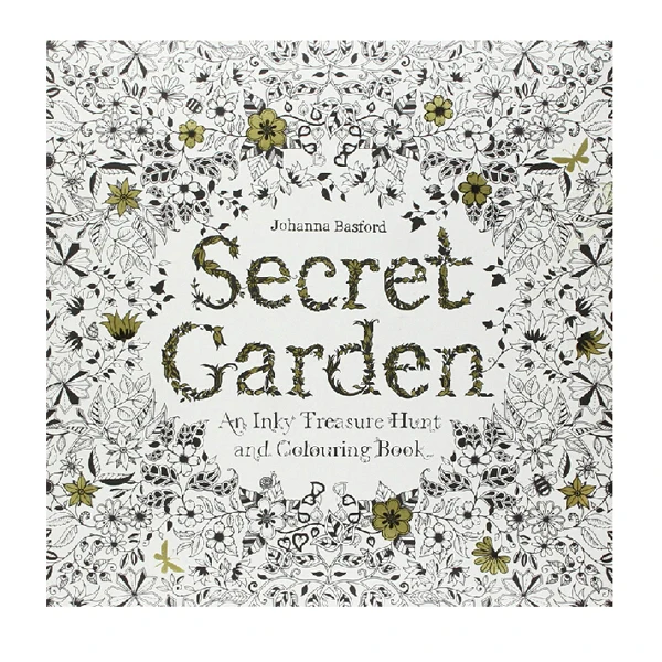 Gift For Both Adult And Kids Secret Garden Coloring Book Relieve Stress Kill Time Painting Drawing With 24pcs Pencils