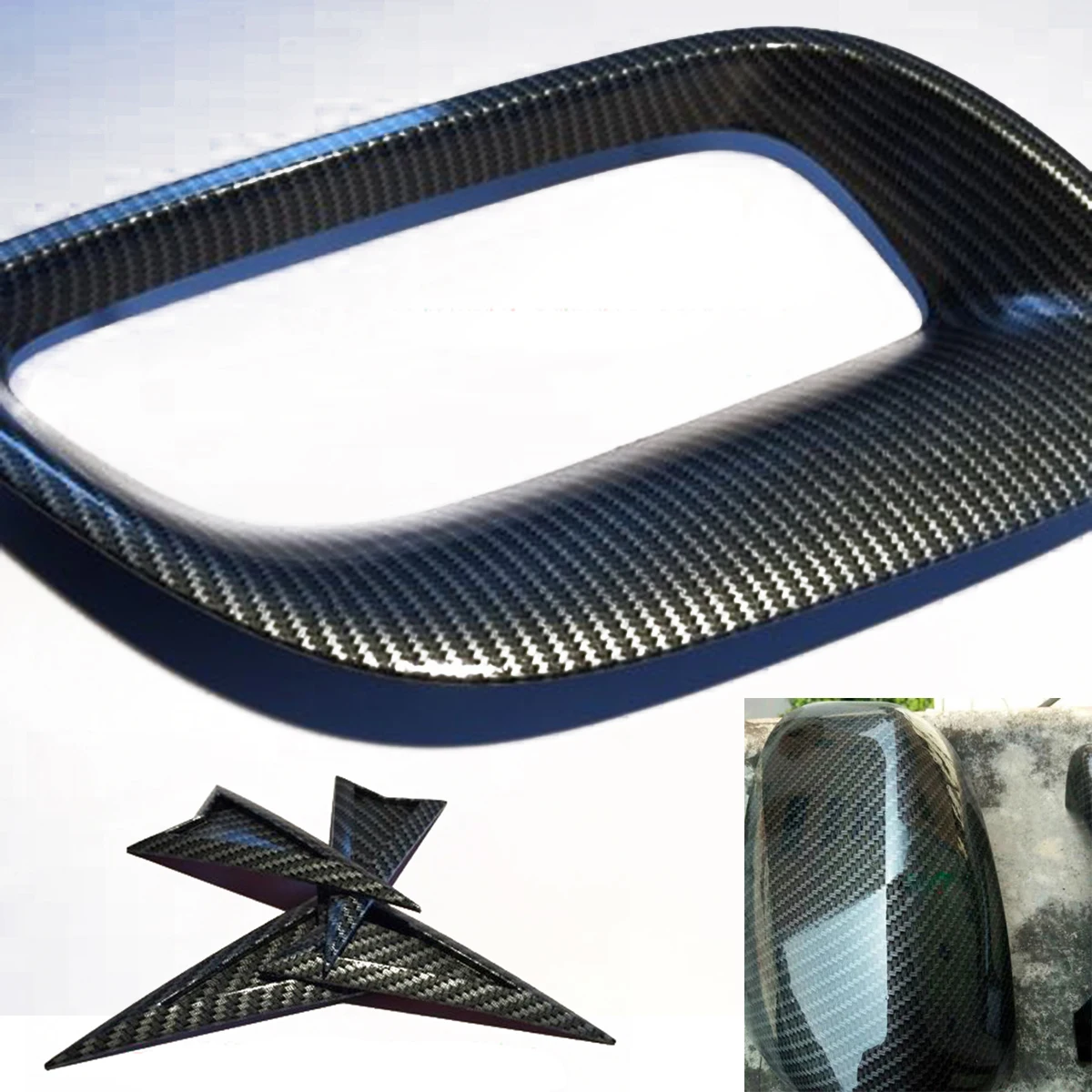 0.5m*2m Hydrographics Water Transfer Hydro Dipping Print Film Silver Carbon Fiber