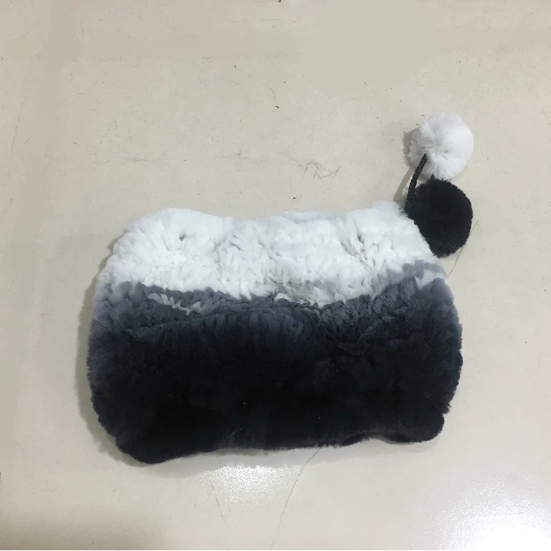 TopFurMall ручная работа русский женский Настоящий мех кролика Skullies Beanies шапки женские зимние теплые шеи кольца LF5009