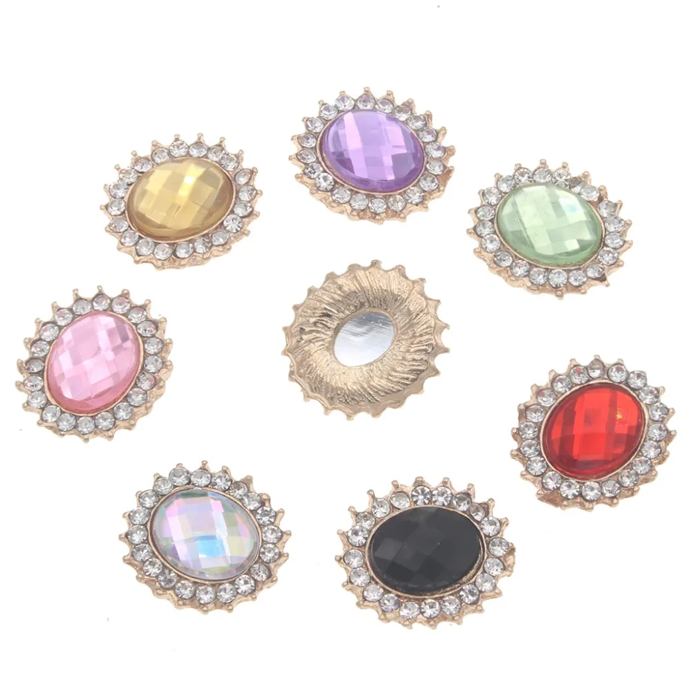 

Rhinestone Acryl Embellishment Buttons Decorative For Clothing Home Handmade Scrapbook Decoration Accessories Botoes Decorativos