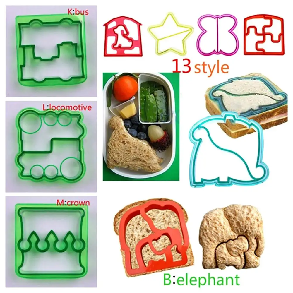 

1Pc DIY Sandwich Toast Cookies Mold Cake Bread Biscuit Cutter Mould Decorating Tool Kitchen Accessories Confeitaria Random Color