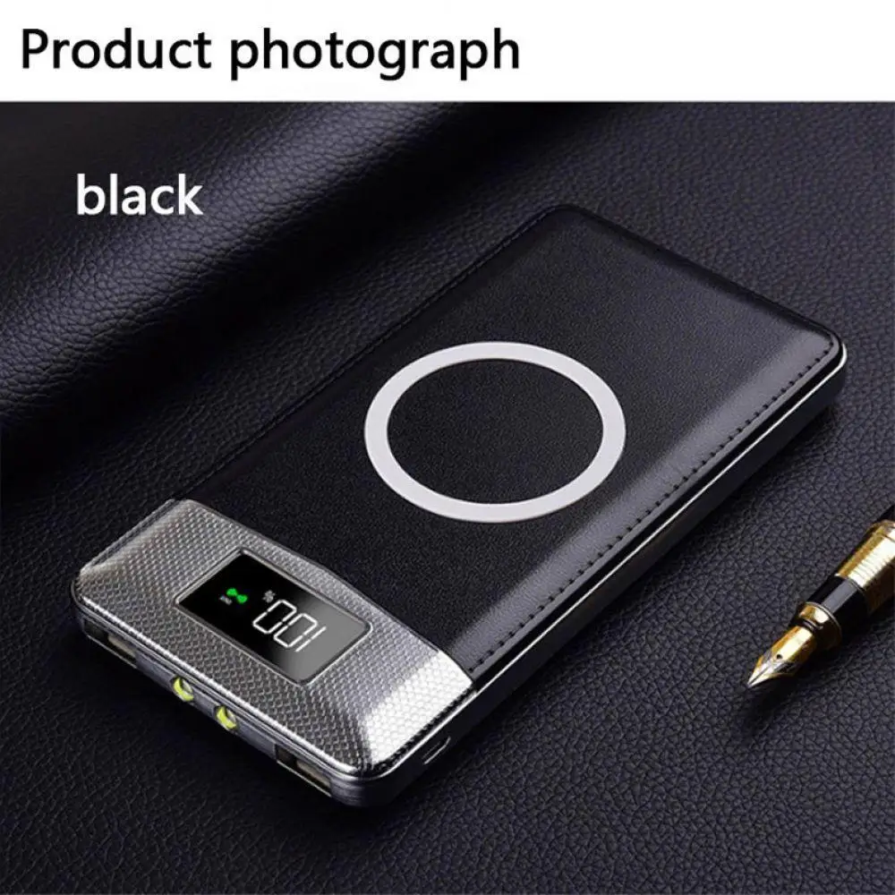

2018 Selling Quick Charge Wireless Power Bank Dual USB Power Bank 30000mAh Wireless Charger Powerbank Bateria External Portable