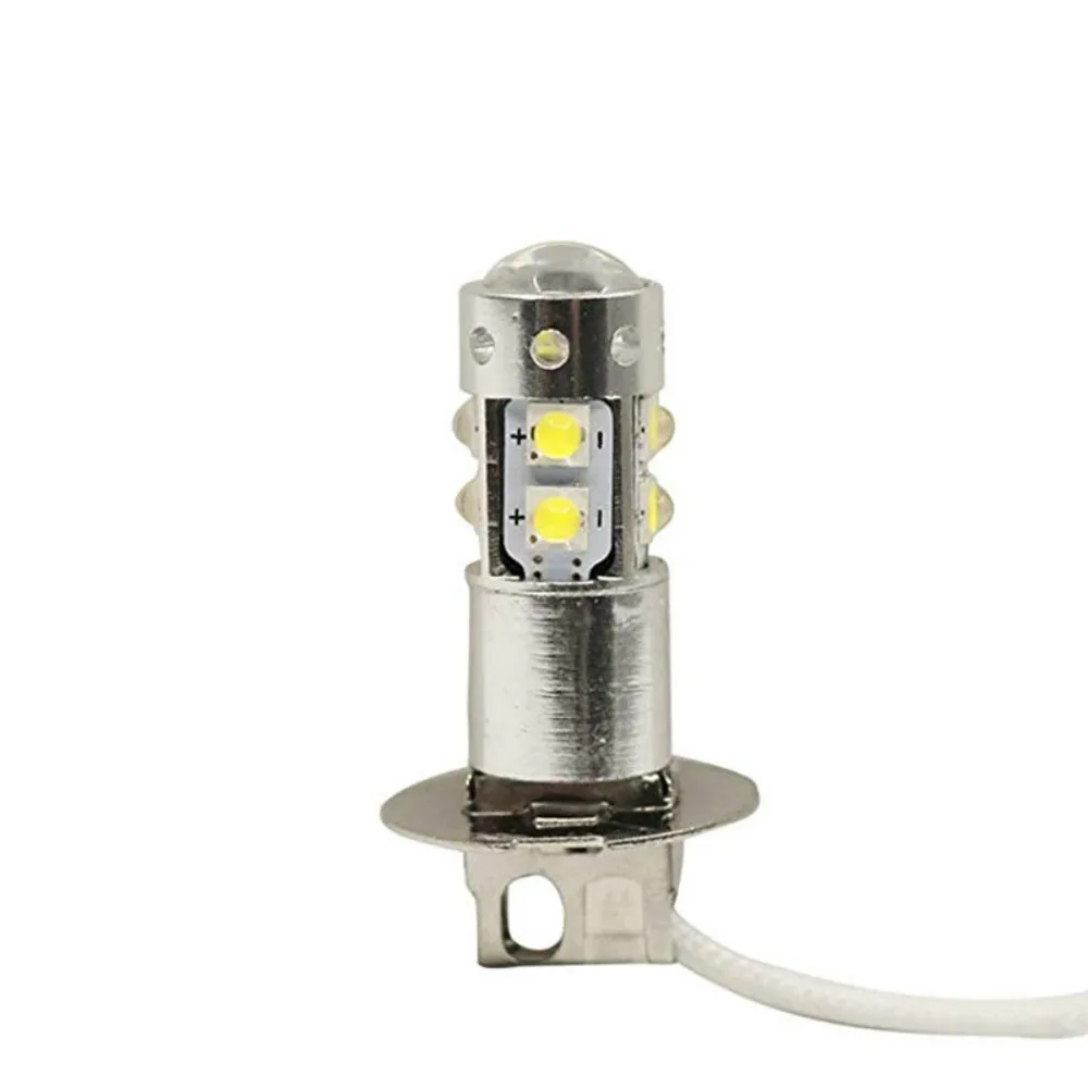 CARCTR 1 пара автомобиля Светодиодный Противотуманные фары гарантия 1 год H3 H1 50W 6500K XBD 10 светодиодный высокое Мощность с отверстиями 12 V-24 V DC светодиодный Противотуманные огни 60010