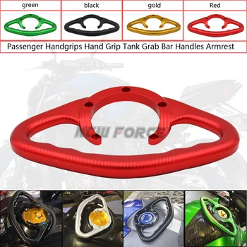 

Motorcycle Accessories CNC Passenger Handgrips Hand Grip Tank Grab Bar Handles Armrest Black For KAWASAKI ZX-6RR 2003-2006