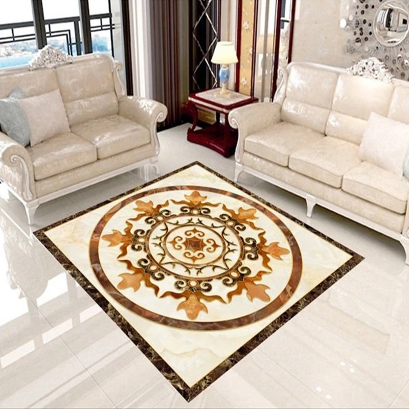 Luxury Europe Style Living Room Carpet Chair Sofa Tapete Large Jacquard Floor Mats Bedroom Kitchen Doormat Home Decor Area Rugs