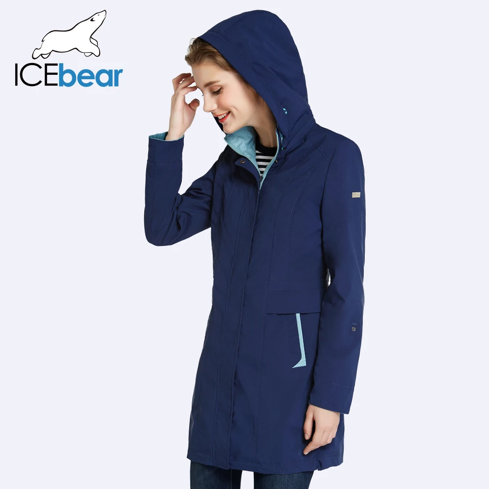 ICEbear 2019 Женщин Пальто Высокого Качества Осенние и Весенние Длинный Плащ Для