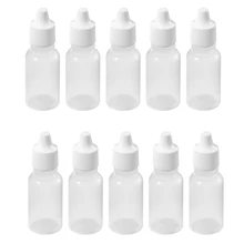 10 Pcs 10 ML 1/3 OZ LDPE Plastic Childproof Dropper Bottles Oil Lotion Refillable Bottle