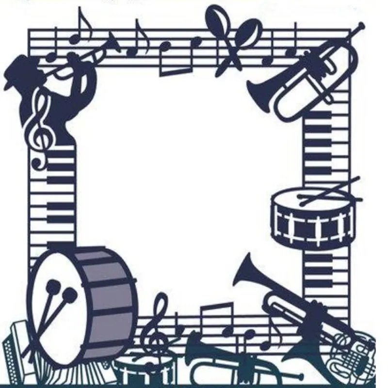 

Gowing Musical Frame Die Metal Cutting Dies Stencil DIY Scrapbooking Album Decoration Craft Dies Cutting Embossing